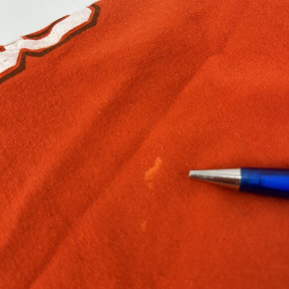 Vintage Bowling Green State University Shirt Men Large Orange Sleeve Print BGSU - Picture 8 of 11